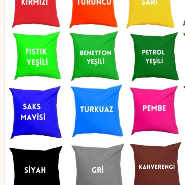 12 Renk Yer Minderi (70x70)