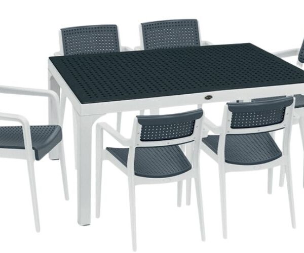 Elegance 90X150 Camlı Masa Takımı