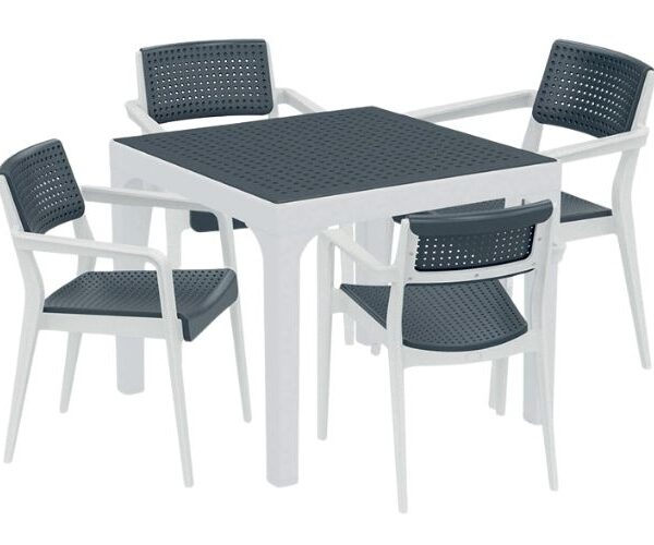 Elegance 90X90 Camsız Masa Takımı