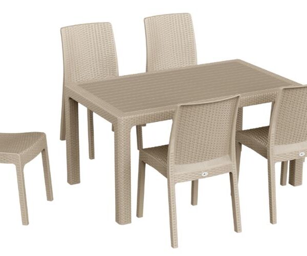 Lilyum 90X150 Camsız Masa Takımı