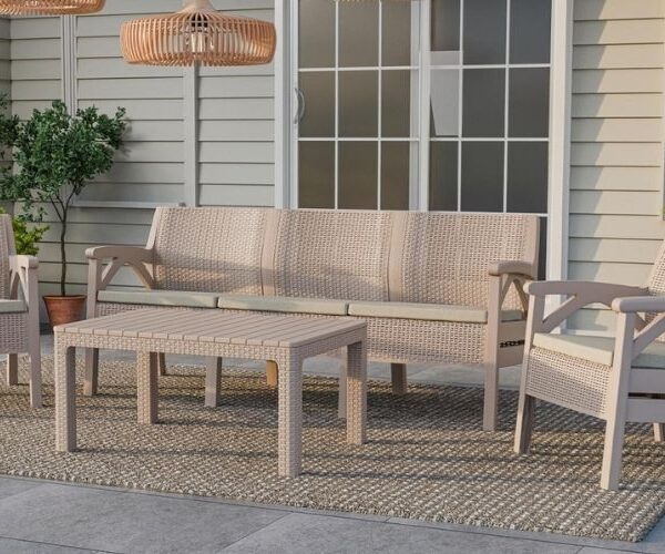 Santana Rattan 5 Kişilik Takım
