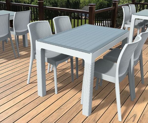 Trend Camlı 70X120 Masa Takımı